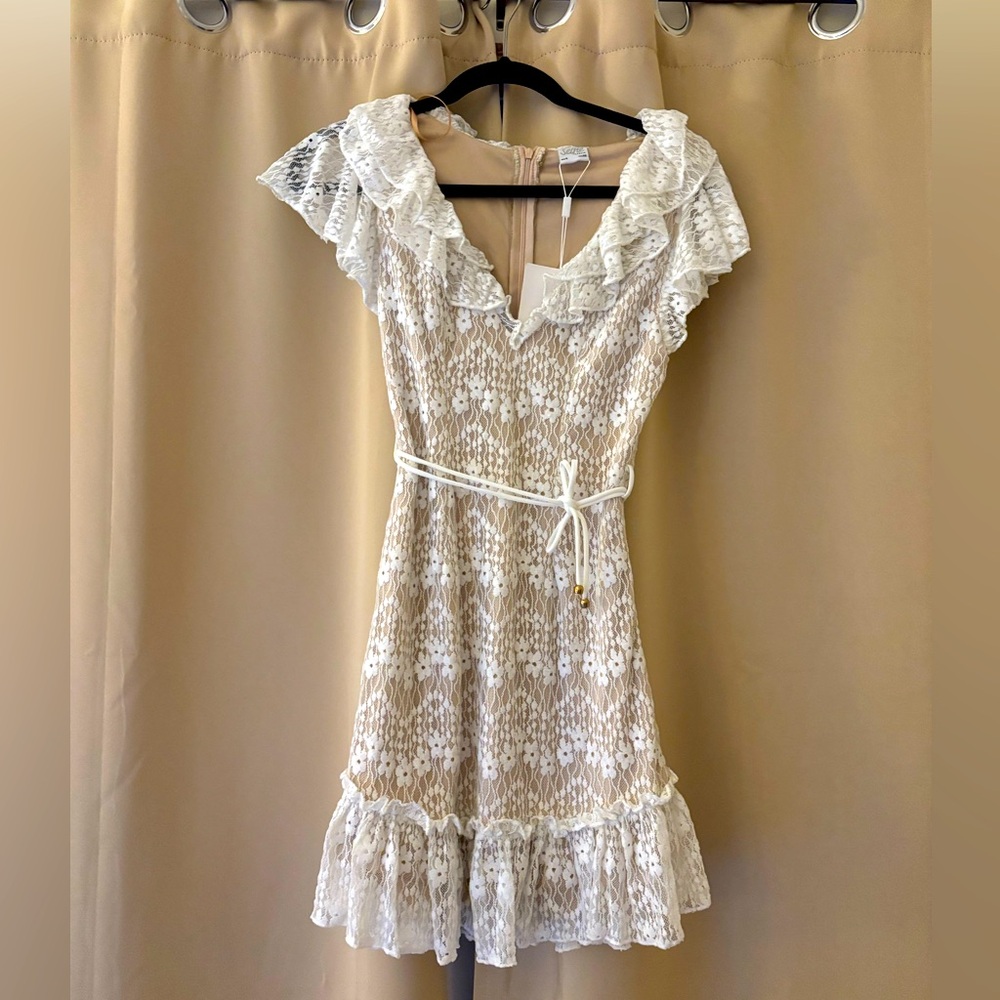 Selfie Leslie White Bridal Dress NWT